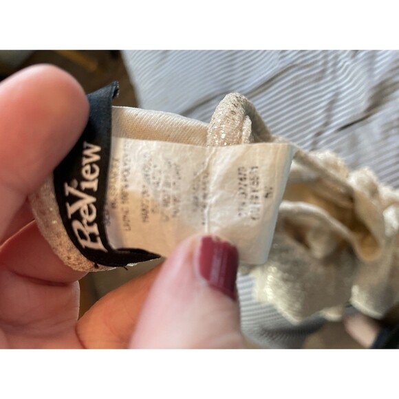 Preview Target Size Medium Dipped Back Bodice Midi Dress Gold Color - Picture 4 of 4